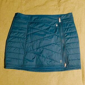 Smartwool Women's Teal Quilted Mini Skirt , WORN ONCE!